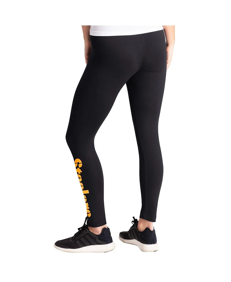 G-iii 4Her by Carl Banks Women's Black Pittsburgh Steelers Pregame Leggings