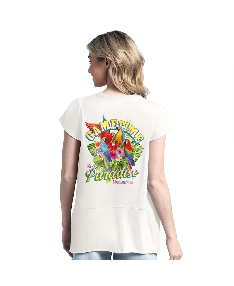 Margaritaville Women's Green Philadelphia Eagles Gametime Is Paradise T-Shirt