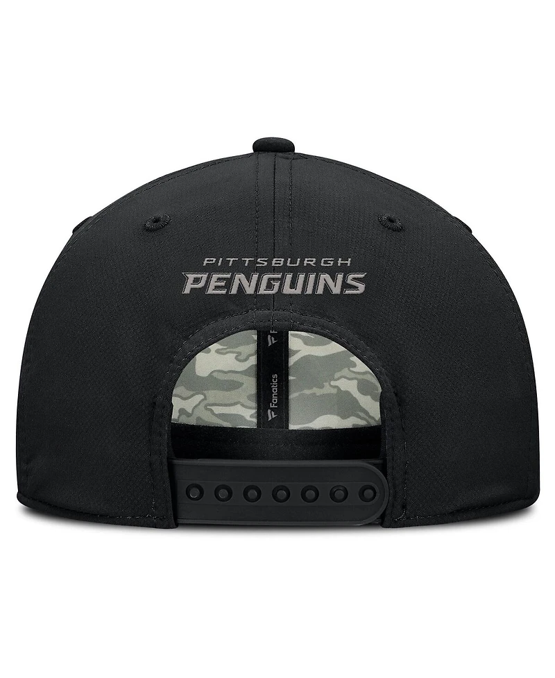 Fanatics Men's Black Pittsburgh Penguins Homage Adjustable Hat