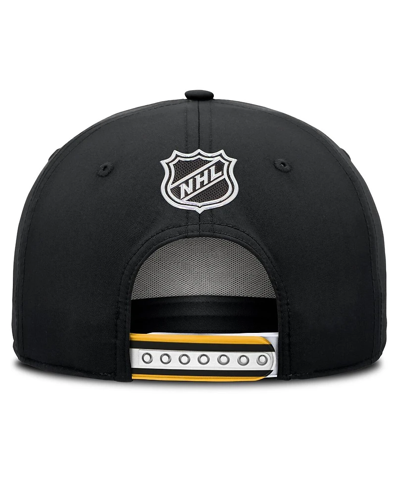 Fanatics Men's Black Boston Bruins 2025 Nhl Draft Authentic Pro On-Stage Podium A-Frame Adjustable Hat
