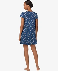 Lauren Ralph Women's Floral Flutter Sleeve Nightgown