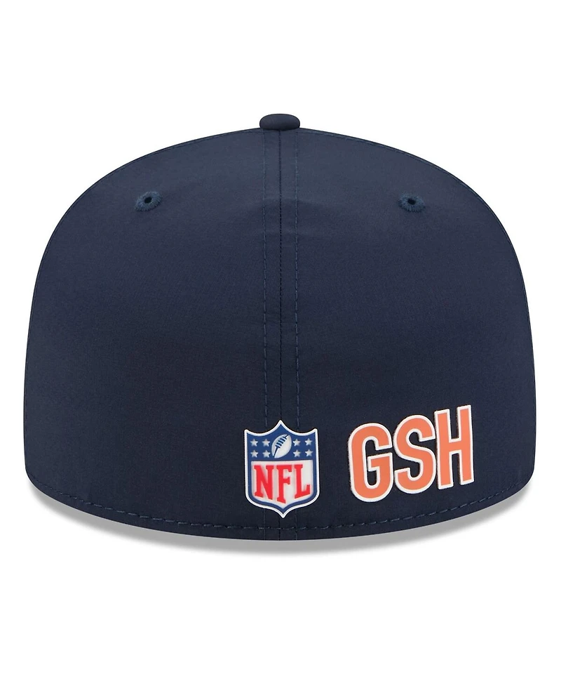 New Era Men's Navy Chicago Bears 2025 Sideline 59FIFTY Fitted Hat