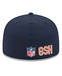 New Era Men's Navy Chicago Bears 2025 Sideline 59FIFTY Fitted Hat
