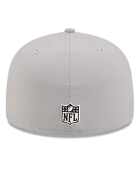 New Era Men's Gray Baltimore Ravens 2025 Sideline 59FIFTY Fitted Hat