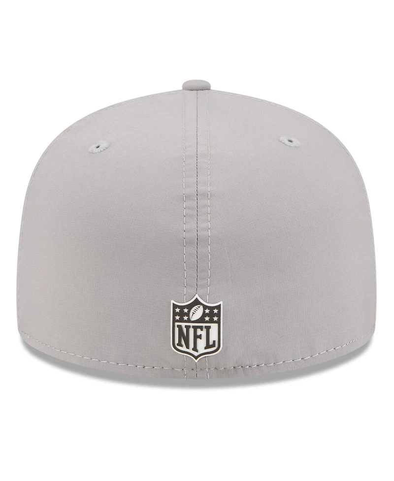 New Era Men's Gray Cleveland Browns 2025 Sideline 59FIFTY Fitted Hat
