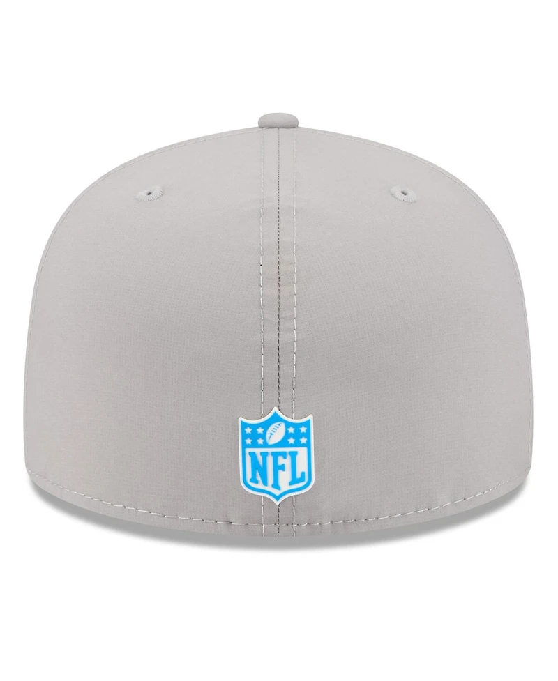 New Era Men's Gray Detroit Lions 2025 Sideline 59FIFTY Fitted Hat