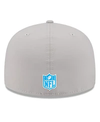 New Era Men's Gray Detroit Lions 2025 Sideline 59FIFTY Fitted Hat