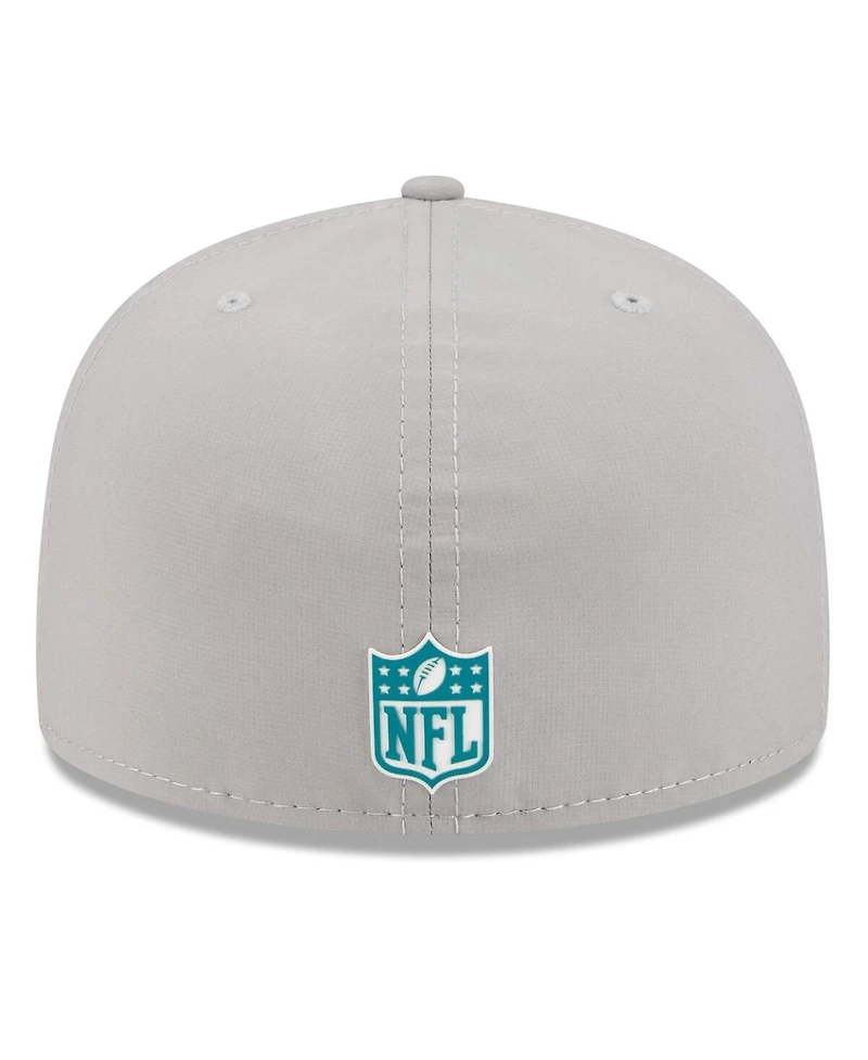 New Era Men's Gray Jacksonville Jaguars 2025 Sideline 59FIFTY Fitted Hat
