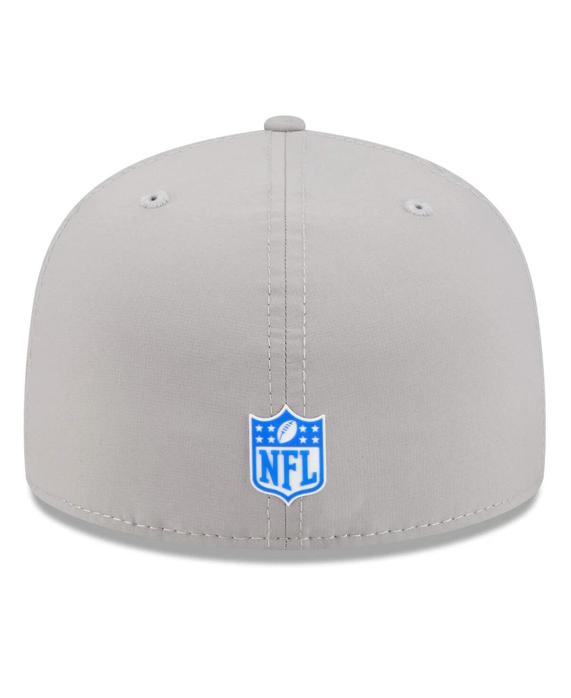 New Era Men's Gray Los Angeles Rams 2025 Sideline 59FIFTY Fitted Hat