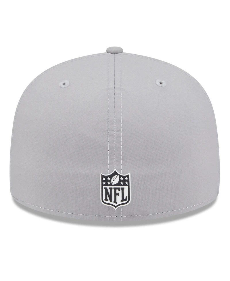 New Era Men's Gray Pittsburgh Steelers 2025 Sideline 59FIFTY Fitted Hat