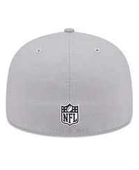New Era Men's Gray Pittsburgh Steelers 2025 Sideline 59FIFTY Fitted Hat