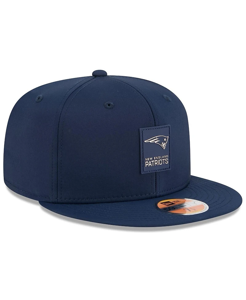New Era Men's Navy England Patriots 2025 Sideline 59FIFTY Fitted Hat