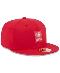 New Era Men's Scarlet San Francisco 49ers 2025 Sideline 59FIFTY Fitted Hat