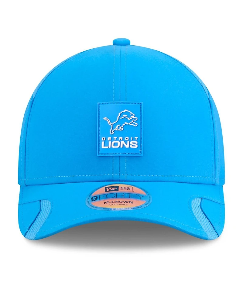 New Era Big Boys and Girls Blue Detroit Lions 2025 Sideline 9FORTY Adjustable Hat