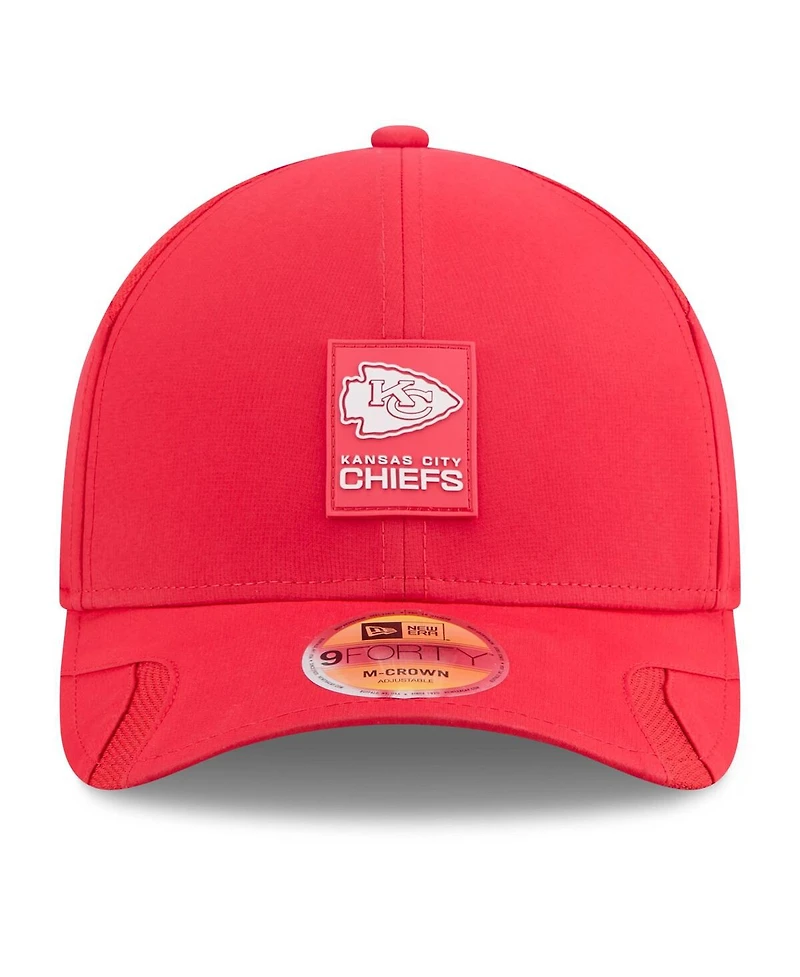 New Era Big Boys and Girls Red Kansas City Chiefs 2025 Sideline 9FORTY Adjustable Hat
