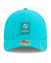 New Era Big Boys and Girls Aqua Miami Dolphins 2025 Sideline 9FORTY Adjustable Hat