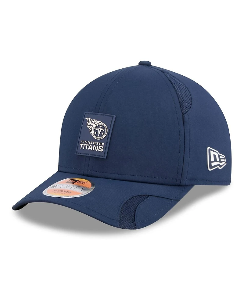 New Era Big Boys and Girls Navy Tennessee Titans 2025 Sideline 9FORTY Adjustable Hat