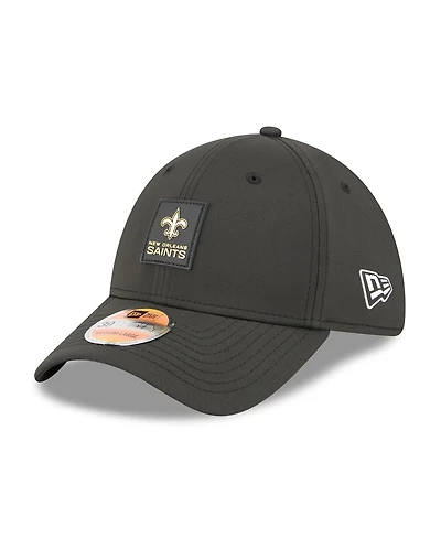 New Era Men's Black Orleans Saints 2025 Sideline 39THIRTY Flex Hat