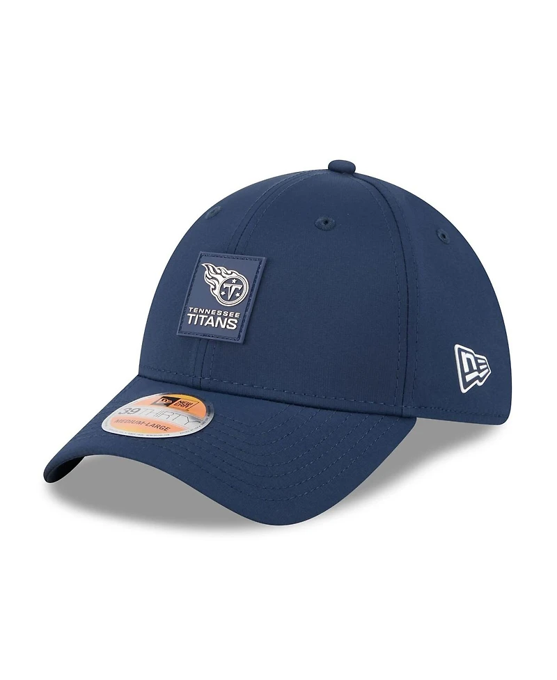 New Era Men's Navy Tennessee Titans 2025 Sideline 39THIRTY Flex Hat