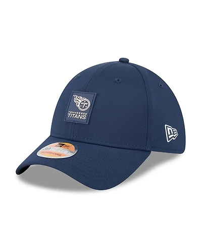 New Era Men's Navy Tennessee Titans 2025 Sideline 39THIRTY Flex Hat