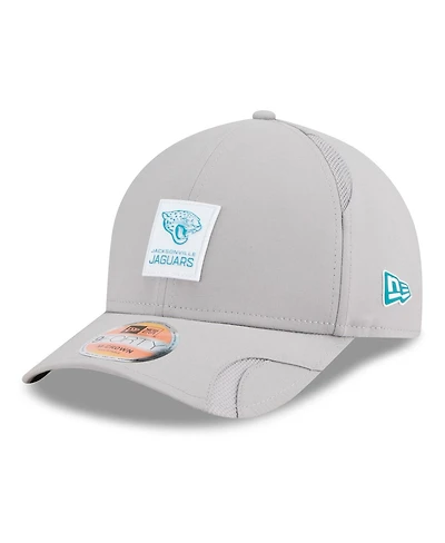 New Era Men's Gray Jacksonville Jaguars 2025 Sideline M-crown 9FORTY Adjustable Hat
