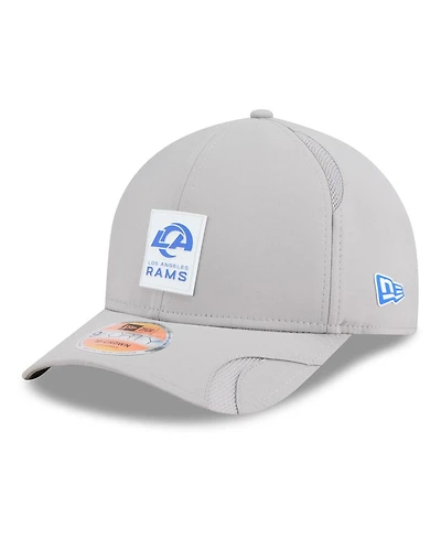 New Era Men's Gray Los Angeles Rams 2025 Sideline M-crown 9FORTY Adjustable Hat