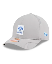 New Era Men's Gray Los Angeles Rams 2025 Sideline M-crown 9FORTY Adjustable Hat