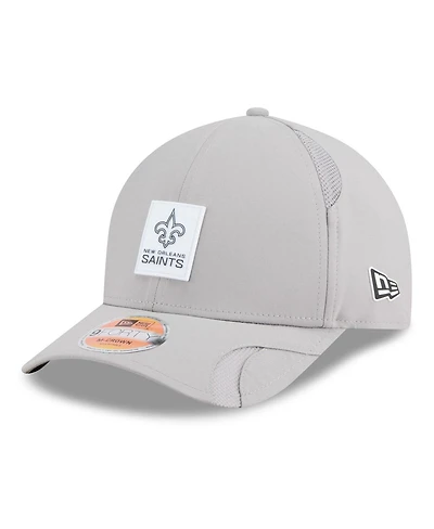 New Era Men's Gray New Orleans Saints 2025 Sideline M-Crown 9FORTY Adjustable Hat