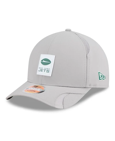 New Era Men's Gray New York Jets 2025 Sideline M-crown 9FORTY Adjustable Hat