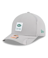 New Era Men's Gray New York Jets 2025 Sideline M-crown 9FORTY Adjustable Hat