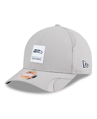 New Era Men's Gray Seattle Seahawks 2025 Sideline M-crown 9FORTY Adjustable Hat