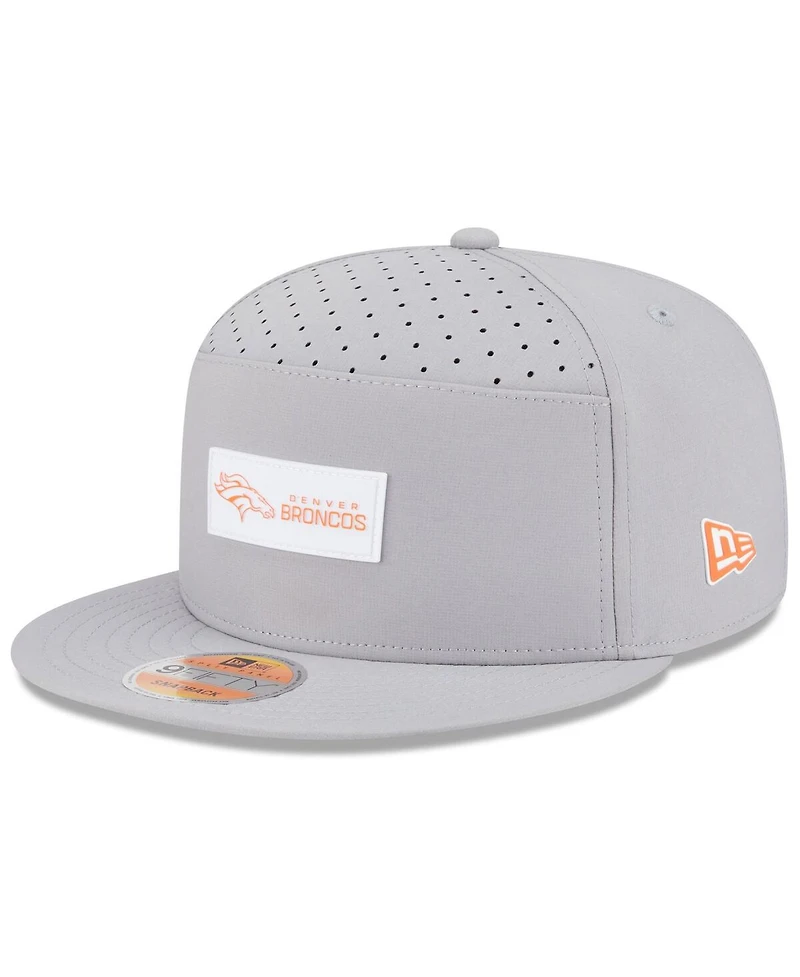 New Era Men's Denver Broncos 2025 Sideline Split Panel 9FIFTY Snapback Hat