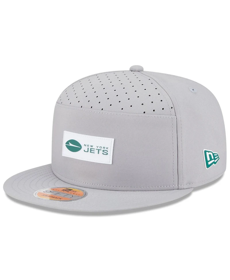 New Era Men's New York Jets 2025 Sideline Split Panel 9FIFTY Snapback Hat