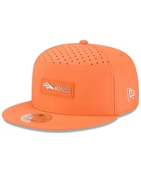New Era Men's Orange Denver Broncos 2025 Sideline Split Panel 9FIFTY Snapback Hat