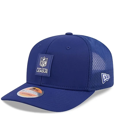 New Era Men's Navy Shield Merchandise 2025 Sideline 9SEVENTY Trucker Adjustable Hat