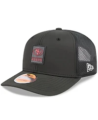 New Era Men's Black San Francisco 49ers 2025 Sideline 9SEVENTY Trucker Adjustable Hat