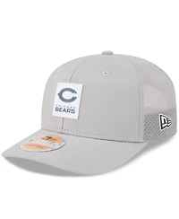 New Era Men's Gray Chicago Bears 2025 Sideline 9SEVENTY Adjustable Trucker Hat
