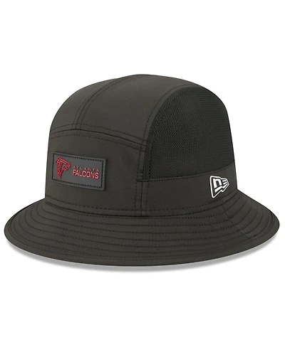 New Era Men's Black Atlanta Falcons 2025 Sideline Bucket Hat