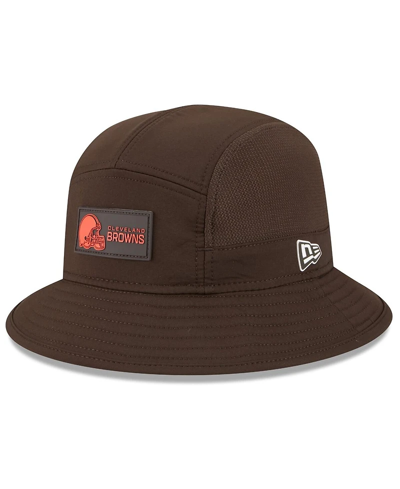New Era Men's Brown Cleveland Browns 2025 Sideline Bucket Hat