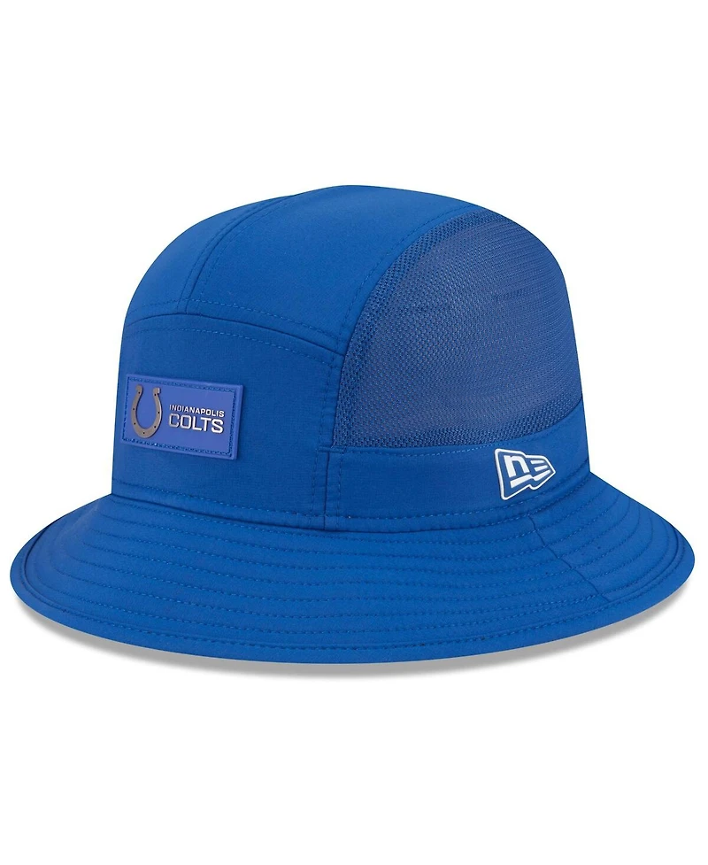 New Era Men's Royal Indianapolis Colts 2025 Sideline Bucket Hat