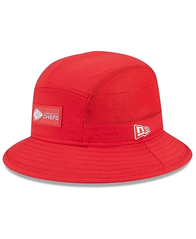 New Era Men's Red Kansas City Chiefs 2025 Sideline Bucket Hat