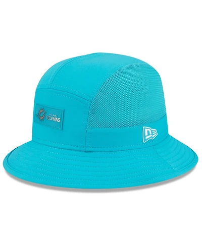 New Era Men's Aqua Miami Dolphins 2025 Sideline Bucket Hat