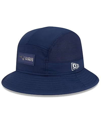 New Era Men's Navy England Patriots 2025 Sideline Bucket Hat