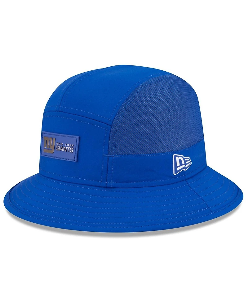 New Era Men's Royal York Giants 2025 Sideline Bucket Hat