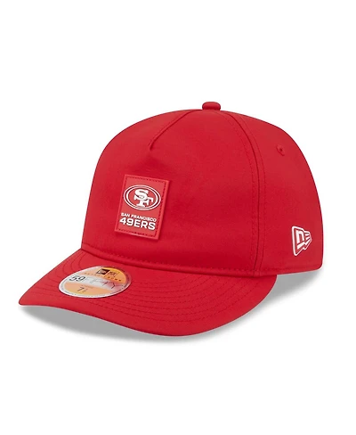 New Era Men's Scarlet San Francisco 49ers 2025 Sideline Retro Crown 59FIFTY Fitted Hat