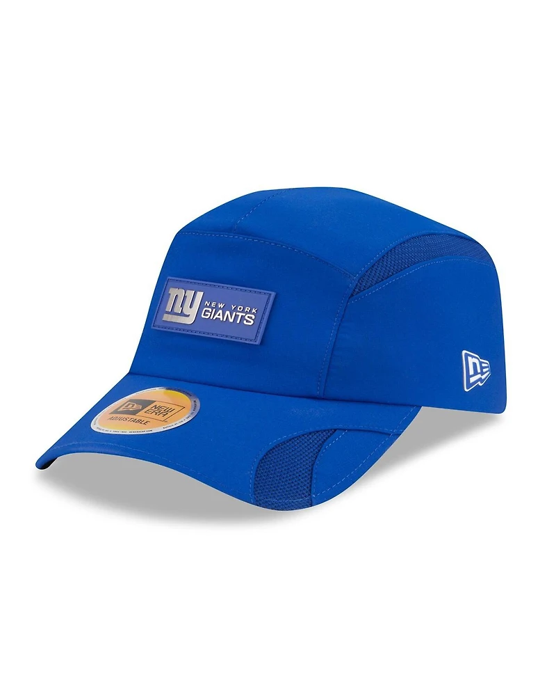 New Era Men's Royal New York Giants 2025 Sideline Runner Adjustable Hat