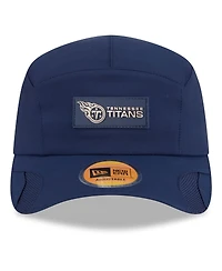 New Era Men's Navy Tennessee Titans 2025 Sideline Runner Adjustable Hat