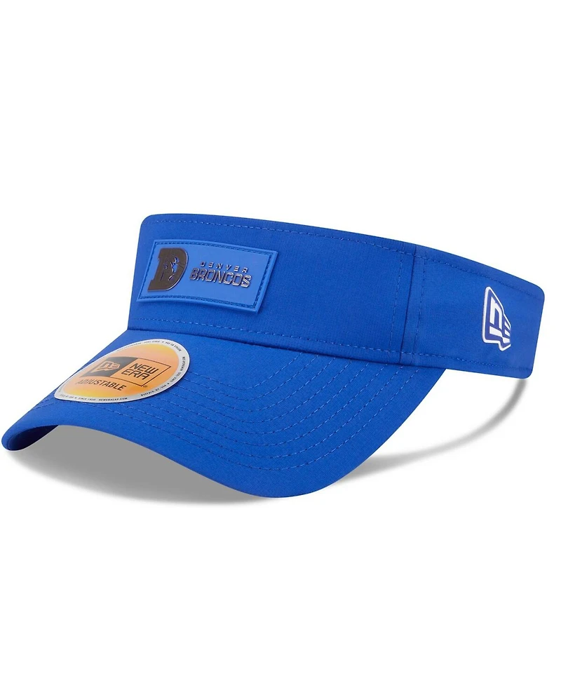 New Era Men's Royal Denver Broncos 2025 Sideline Throwback Visor Hat