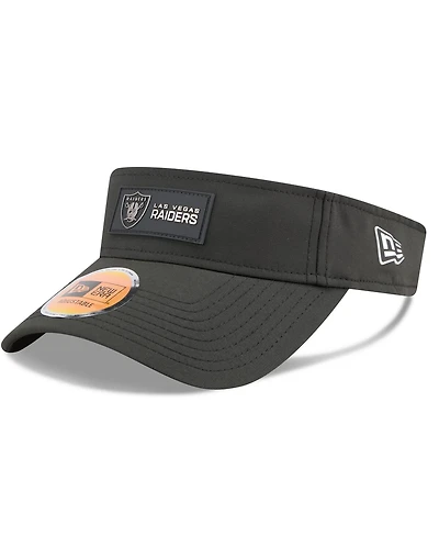 New Era Men's Black Las Vegas Raiders 2025 Sideline Visor Hat