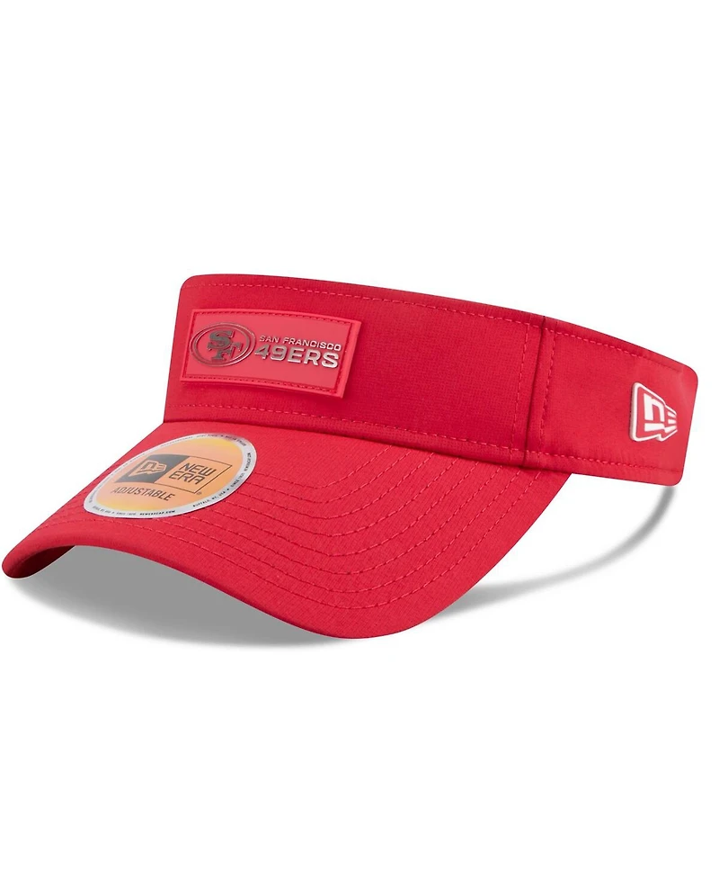 New Era Men's Scarlet San Francisco 49ers 2025 Sideline Visor Hat